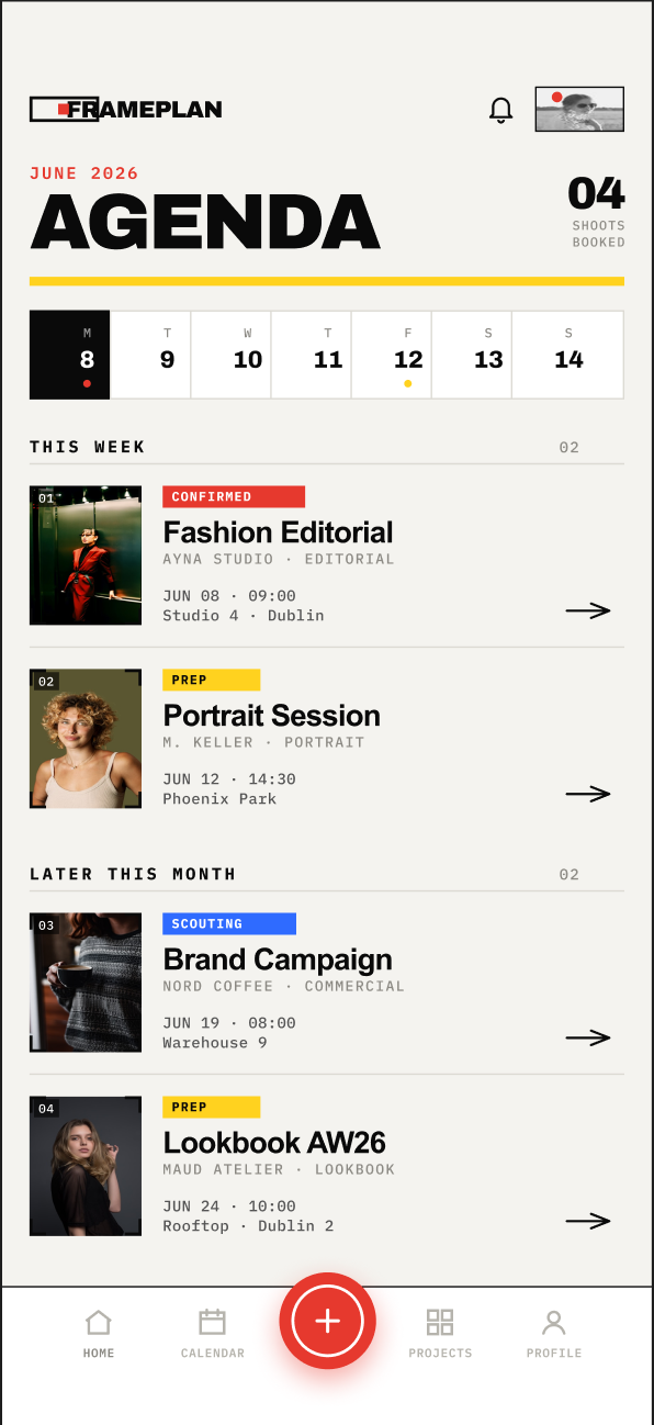 Agenda home