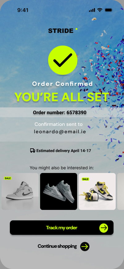 Order confirmation