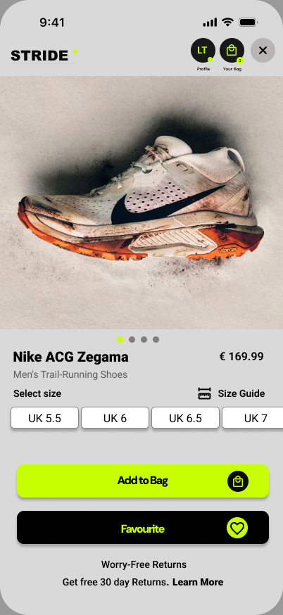 STRIDE product page